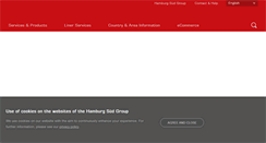 Desktop Screenshot of hamburgsud-line.com