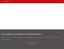 Tablet Screenshot of hamburgsud-line.com